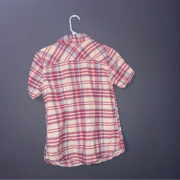 Carhartt Womens Medium Sleeve Button-Down Multicolor Plaid Check Shirt - Picture 7 of 10